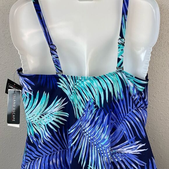 NWT Island Escape Matching Tankini and Swim Bottoms Size 14 - Picture 5 of 6